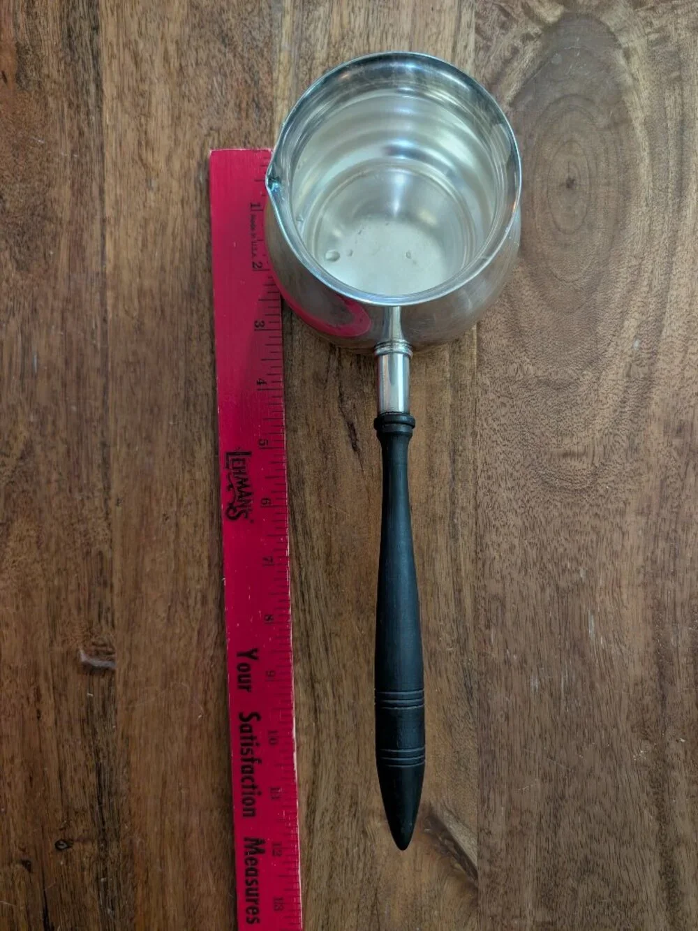 Antique EG Webster & Son Silverplate Brandy‎ Warmer Wood Handle Pipkin VTG